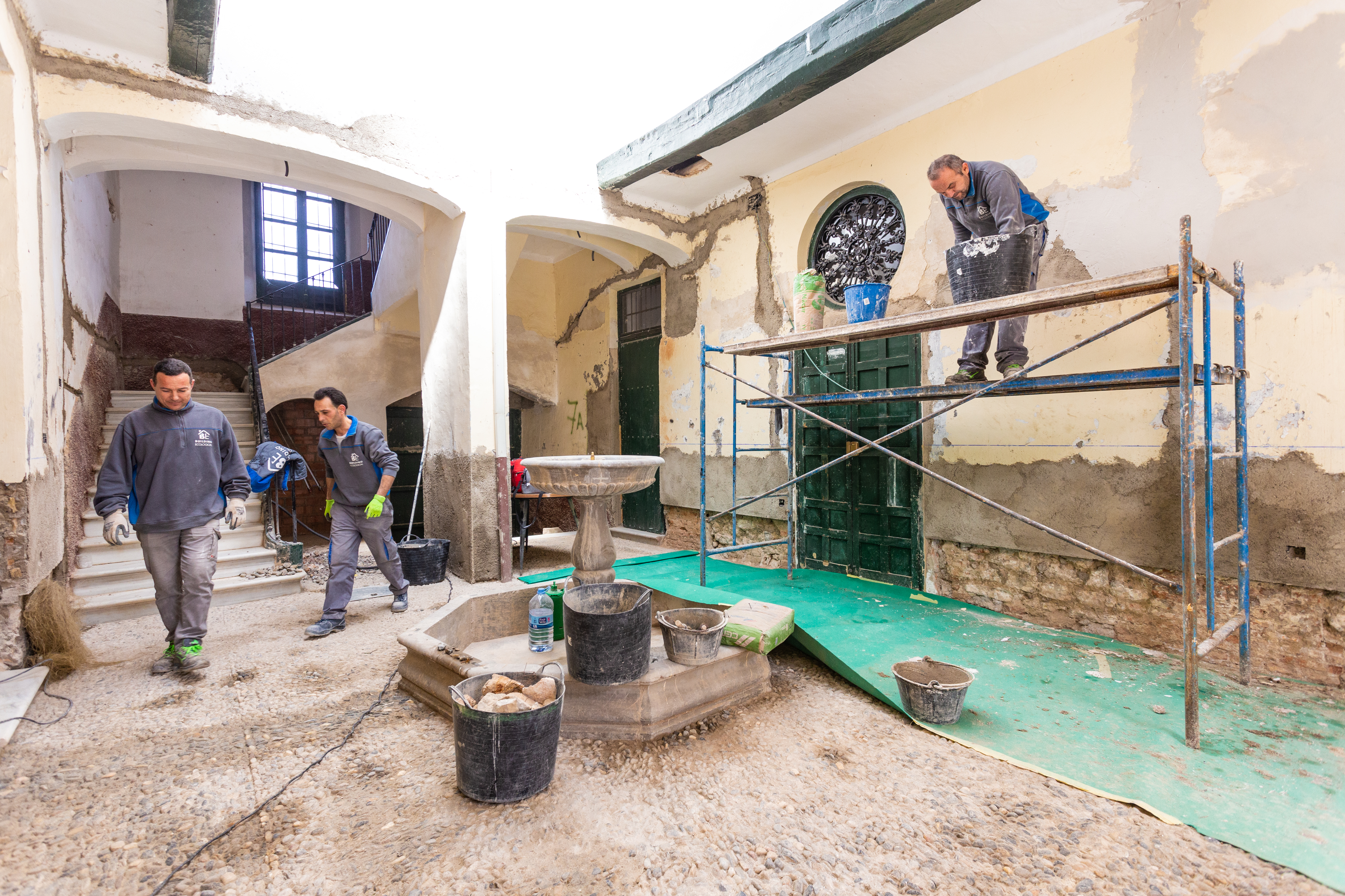 Construcción con microcemento