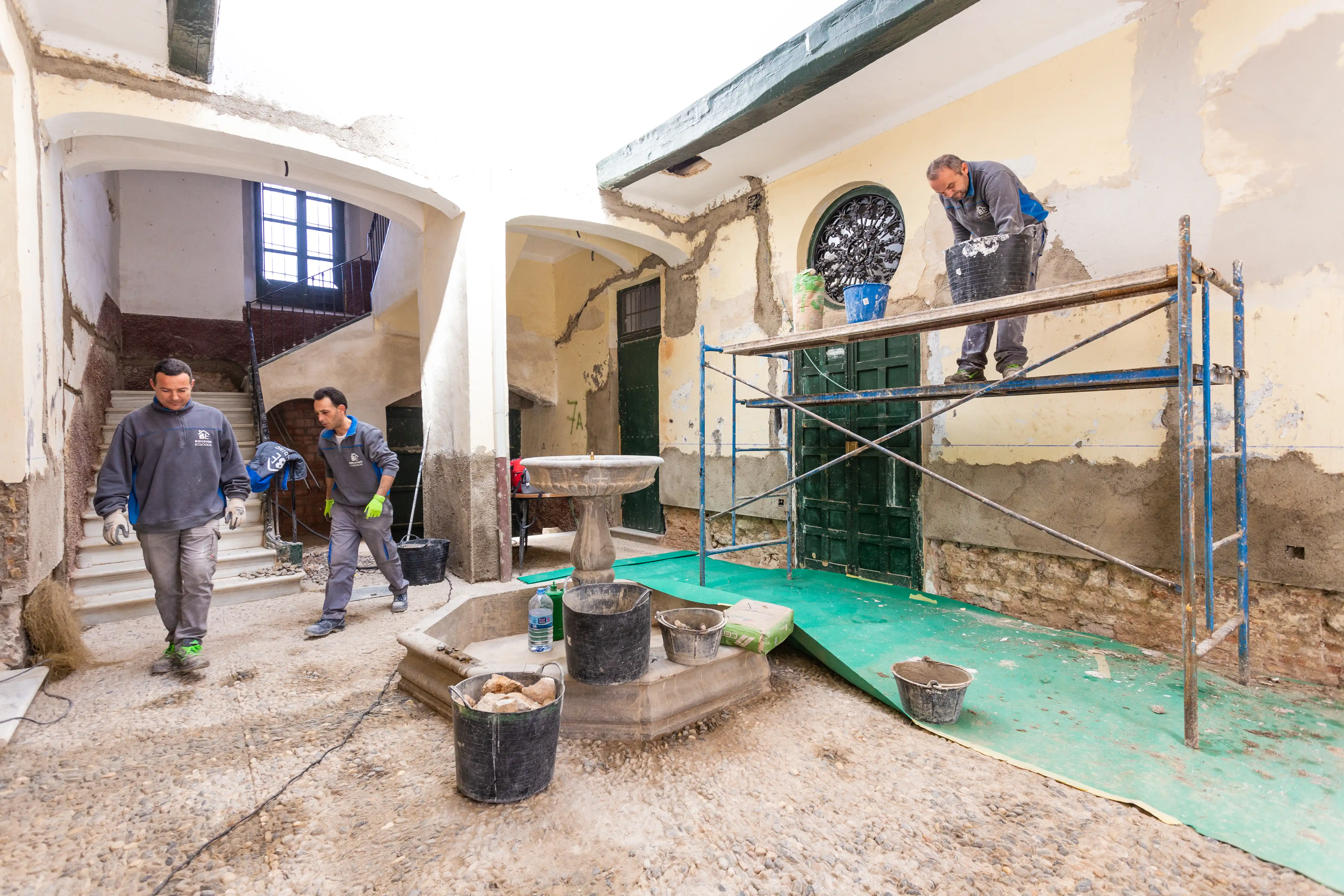 Construcción con microcemento